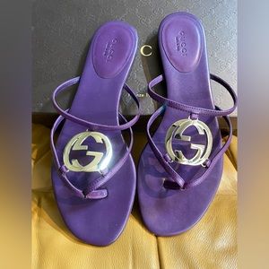 Gucci Lifford Grape Royal Sandals 38